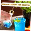 OHPHCALL Glass Bitters Bottle with Lid 50ml Leak-proof Seal Glass Cocktail Bitters Bottle with Stopper for Bar and Hotel Use in Golden Colour view 4