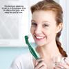 PHENOFICE 3pcs Double-Head Denture Cleaning Brush Hard Bristles Ergonomic Non-Slip Handle for False Teeth and Retainer Care Angled Heads view 4