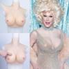 YAPOKCDS Silicone Breast Plate Silicone Breast Forms Fake Boob Fake Breast B-H Cup for Crossdressers Drag Queen Cosplay view 2