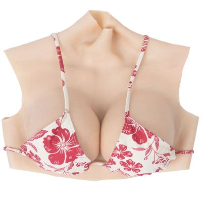 YAPOKCDS Silicone Breast Plate Silicone Breast Forms Fake Boob Fake Breast B-H Cup for Crossdressers Drag Queen Cosplay