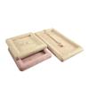 QXDZSW Flannelette Jewelry Tray Ring Storage Display Tray Necklace Glasses Watch Display Props view 4