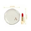 QXDZSW Initials Ring Dish Jewery Tray with A-Z Gifts Wedding Engagement Women Friends sister Ceramic White view 4