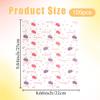 100PCS Greaseproof Burger Wrapping Paper, 22x25cm Macaron Printing Style Oil Proof Sheets for Sandwich Fries Fish and Chip, Commercial Food Wrap Supplies view 2