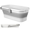Collapsible Mop Bucket, 10.2L Rectangle Collapsible Bucket with Handle, Plastic Foldable, Space Saving Cleaning Buckets for Household Use, Camping, RV HOME. view 1