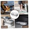 Collapsible Mop Bucket, 10.2L Rectangle Collapsible Bucket with Handle, Plastic Foldable, Space Saving Cleaning Buckets for Household Use, Camping, RV HOME. view 3