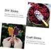 VINTORKY 20pcs Acrylic Ice Pop Sticks for DIY Craft, Multi-Functional and Reusable Ice Cream Lollies Accessories, Creative and Delicate Design for Birthday and Boys and Girls Crafts view 3