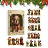 Christmas | 2D Acrylic Flat Dog Ornaments, 24 Day Countdown Pendants to Christmas | For Home, Office, School, Living Room, Bedroom, Terrace, Garden, Yard view 1