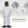 CHICIRIS Beekeeping Suit Gloves, Soft & Breathable Protective Equipment Jumpsuit, Compact Hat Design to Keep Bees Away, Elastic Waist, Wrists, Ankles, Essential for Bee Farmer, Includes Gloves (XL) view 1