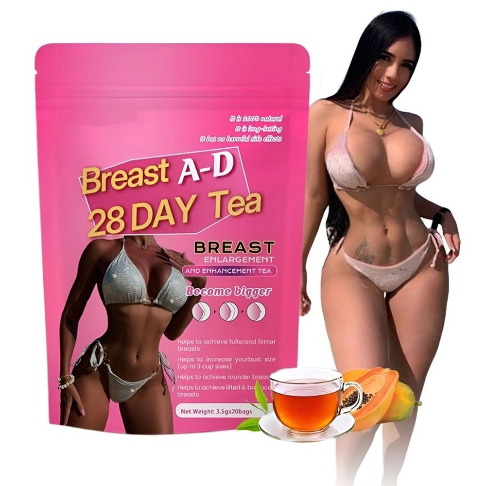 28 Day Natural Herbal Breast Enhancement Tea - A To D Cup Bust Firming & Lifting Herbal Tea For Women(2PCS)