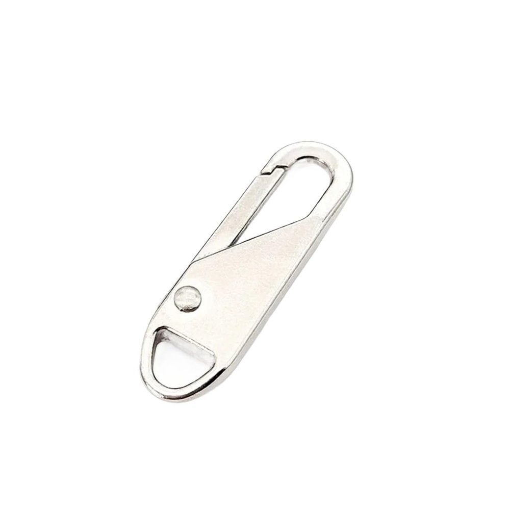 10Pcs 10 Quick Fixes: Replace Zipper Pulls, Repair Broken Sliders, DIY Sewing Tools for Suitcase Zippers(Silver)