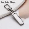 10pcs Universal Detachable Metal Zipper Pulls Instant Repair DIY Sewing Tool Suitable for Luggage, Bags, and Clothing(Gray) view 2