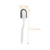 COLLBATH Long-Handled White Soft Bristle Cleaning Brush for Shoes and Laundry, Household Washing Brush for Bathroom and Floor Cleaning view 4