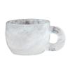 ICXLPMC Nature Crystal Coffee Cup,Dream Amethyst Tea, Clear Quartz with Handle, Multi Colored Mugs Elegant Gift for Home Office, Crafts,White view 1