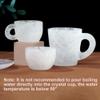ICXLPMC Nature Crystal Coffee Cup,Dream Amethyst Tea, Clear Quartz with Handle, Multi Colored Mugs Elegant Gift for Home Office, Crafts,White view 3