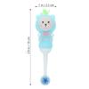 Abaodam Kids Toothbrush 2pcs Soft Bristle Children's Toothbrushes Cute Bear Design Round Head for Toddlers Ages 0-9 Comfortable Grip Gentle Cleaning Oral Care for Daily Use view 2