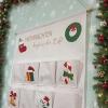 Christmas Countdown Pocket Calendar | 24-Day Fabric Wall Advent Bag with Pockets | Holiday Counttdown for Chocolate, Candy, Treats | Reusable Hanging Christtmas Organizer Gift Set view 4