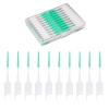 TGYDRT 300 Pack Interdental Brushes, Dual-Use Dental Floss and Toothpicks,Silicone Dental Brushes Cleaning Tools for Teeth Braces,Green view 1