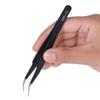 HUIOP Elbow Tweezers 100%, ESD15 Anti Static Stainless Steel Tweezers Set with Curved Nose Design, for Precise Operation in Tight Spaces view 3