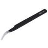 HUIOP Elbow Tweezers 100%, ESD15 Anti Static Stainless Steel Tweezers Set with Curved Nose Design, for Precise Operation in Tight Spaces view 4
