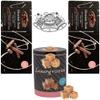 Christmas 3-Mixed Chocolate Gift Set 2 x Chocolate Twists Gift Box 107g & 1 x Luxury Fudge Tin 250g Festive Treats Perfect Stocking Filler