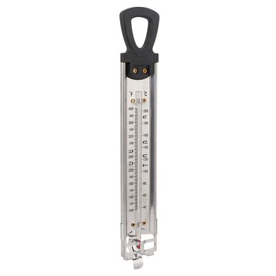 Eacam Hanging Candy Thermometer with Dual Fahrenheit Celsius Display, Transparent PVC, Long Service Life for Home Kitchen & Candy Temperature Measurement, Easy Storage on Wall,
