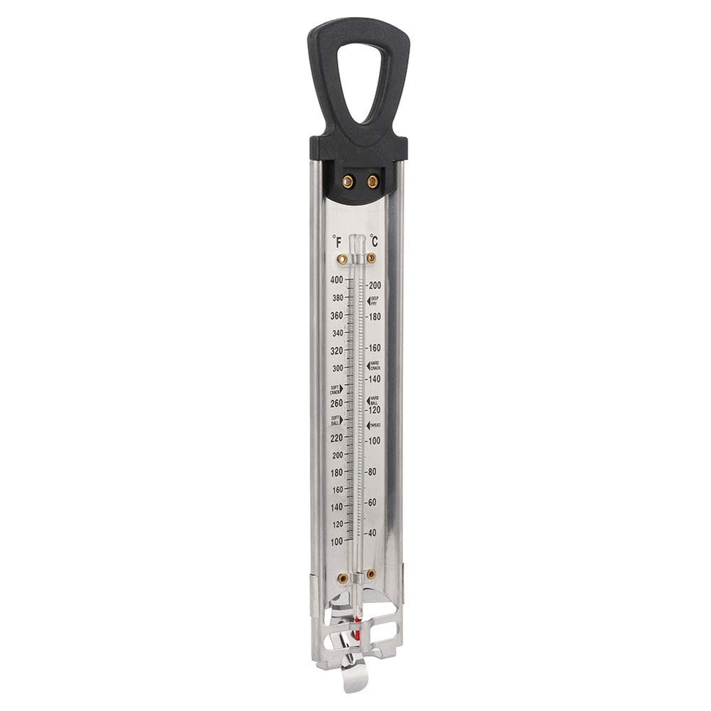 Eacam Hanging Candy Thermometer with Dual Fahrenheit Celsius Display, Transparent PVC, Long Service Life for Home Kitchen & Candy Temperature Measurement, Easy Storage on Wall,