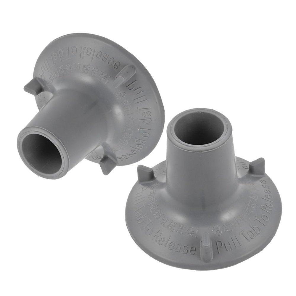 2pcs Rubber Suction Cups Shower Chair Leg Caps Non Slip