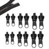 12PCS Zipper Repair Kit,Instant Rescue Fix Zippers Compatible with #3#5#8 Sizes,Universal Slider Puller Replacement,Jackets Zippers,Removable Zip Sliders for Jackets Luggage Backpacks Jeans view 1