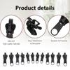 12PCS Zipper Repair Kit,Instant Rescue Fix Zippers Compatible with #3#5#8 Sizes,Universal Slider Puller Replacement,Jackets Zippers,Removable Zip Sliders for Jackets Luggage Backpacks Jeans view 3