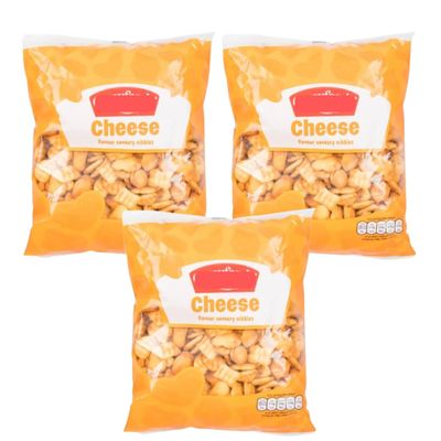 cheese flavour savoury nibbles 250g, Pack Of 3, These nibbles are small, bite-sized crackers with a cheese flavouring. Suitable for individual snacking or sharing with others