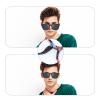 30 Pairs Eyeglasses Nose Pads Anti-Slip Soft Glasses Nose Pad Replacement Silicone Adhesive Transparent Eyeglass Noses Pads for Full Plastic Frames (Clear+Black 1.0mm) view 2