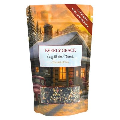 Everly Grace Cozy Winter, Organic Winter Tea, Bold Loose Leaf Black Tea with Warming Spices, No Artificial Flavours, Christmas and Advent Gift for Cosy Evenings, Natural Ingredients