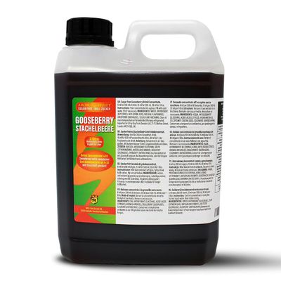 Aromhuset 5 Litres Gooseberry Diluting Concentrate - Makes 160 L Drink - Zero Sugar & Highly Concentrated - Mixing Ratio 1:32 - Gooseberry Diluting Juice Flavour Ready To Drink