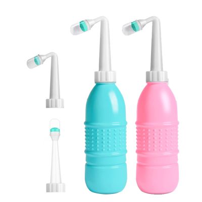2pcs Bidet Bottle Postpartum, Portable 400ml Douches for Women, Ergonomic Female Syringe Cleaner Feminine Douche, Perefect After Birth for Mum