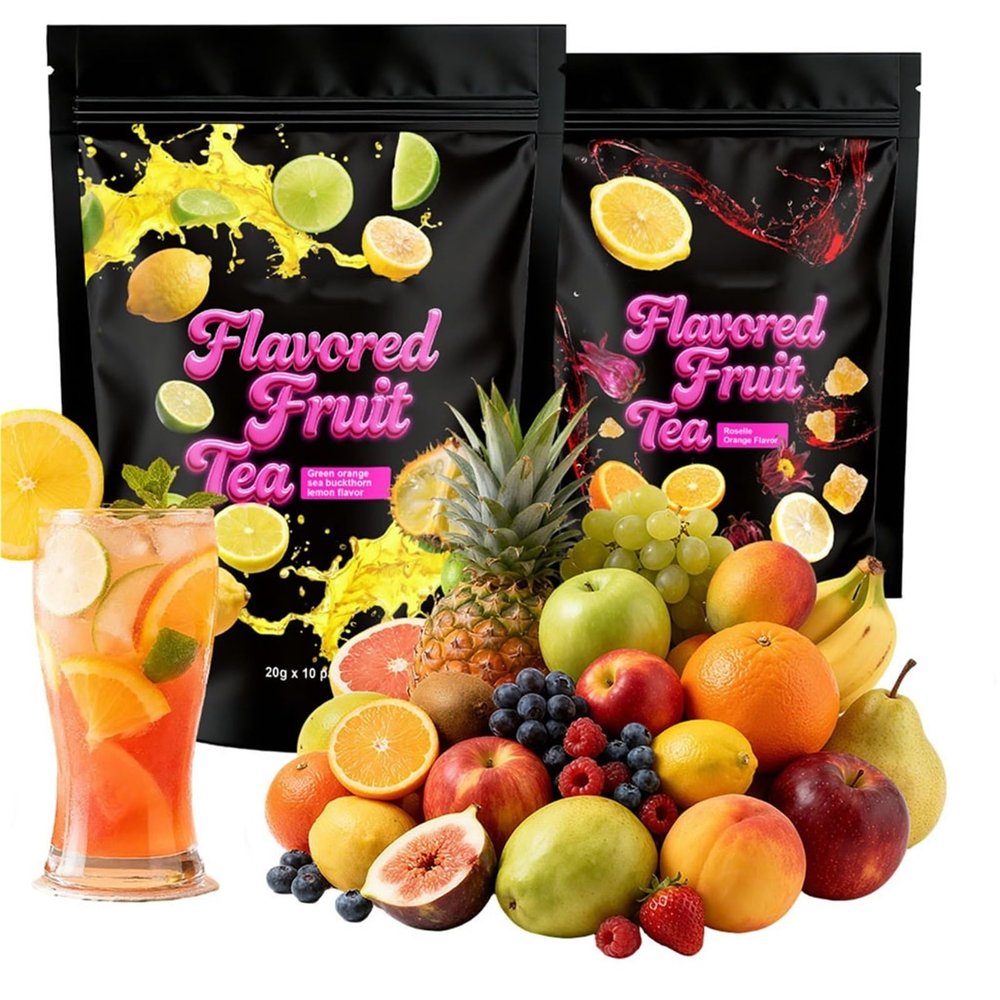 2PCS Summer Mixed Dried Fruit Tea Bags - Natural Caffeine-Free Refreshment Blend(1PCS)