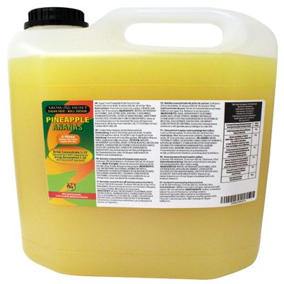 Aromhuset 5 Litres Pineapple Diluting Concentrate - Makes 160 L Drink - Zero Sugar & Highly Concentrated - Mixing Ratio 1:32 - Pineapple Diluting Juice Flavour Ready To Drink