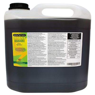 Aromhuset 5 Litres Banana Diluting Concentrate - Makes 160 L Drink - Zero Sugar & Highly Concentrated - Mixing Ratio 1:32 - Banana Diluting Juice Flavour Ready To Drink