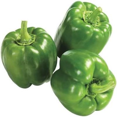 Veena's Paprica Green 500G Green Capsicum 100% Fresh Vegetable Indian Origin