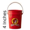 Buc-ee's Mini Red Bucket, 18 Ounce Portable Container with Handle, Plastic Storage Pail view 2