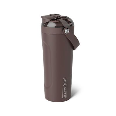 BrMate MultiShaker Blender Shaker Bottle | 100% Leakproof Insulated Stainless Steel | Pre Workout and Protein Shaker Bottle for the Gym | 25oz (Java)