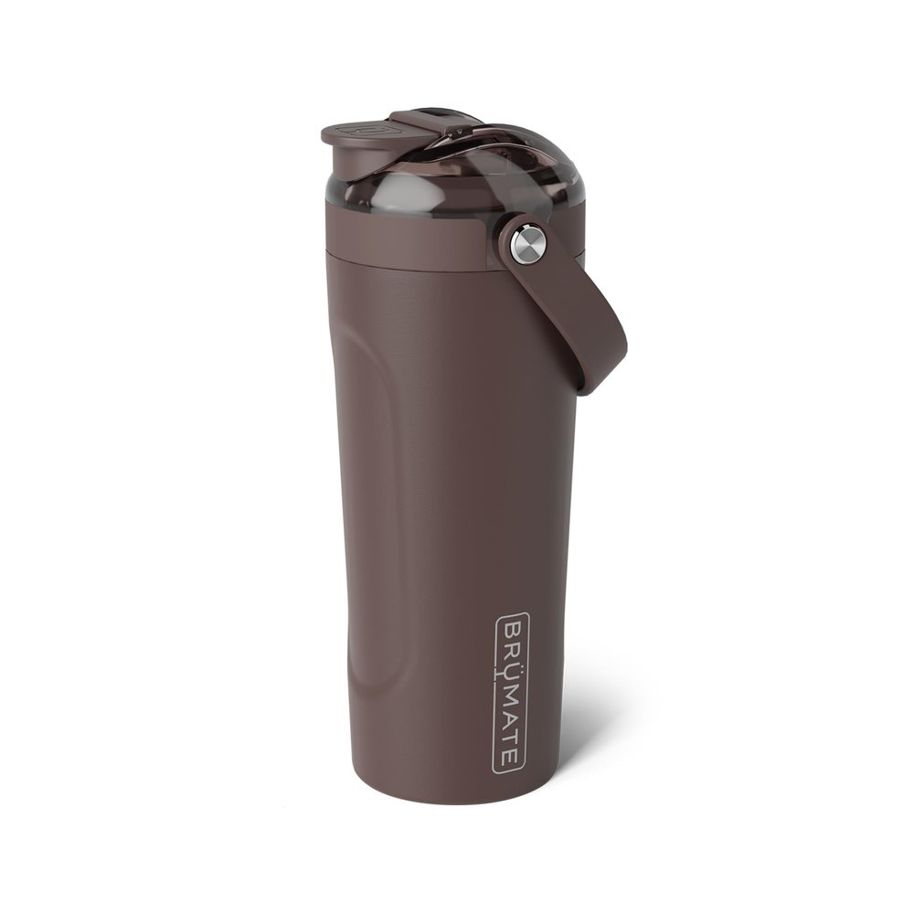 BrMate MultiShaker Blender Shaker Bottle | 100% Leakproof Insulated Stainless Steel | Pre Workout and Protein Shaker Bottle for the Gym | 25oz (Java)