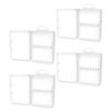 Abaodam 4Pcs Toothbrush Head Storage Case Compatible with Hxddd Electric Toothbrush Heads Travel Storage Box Capacity