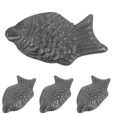 CHILDWEET 4pcs Cast Iron Fish-Shaped Cooking Tools for Safe Iron Boost Vegan Pregnant Women Supplement Multipurpose Natural for Soups Stews Drinks and Athlete Nutrition