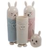 HOODANCOS 3pcs Cartoon Toothbrush Case Travel Cup Portable Storage for Home and Travel Cute Pp Cylinder Brush Holder for Students Office Travelers view 1