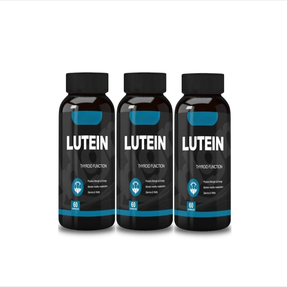 Lutein, with Zeaxanthin, 60 Count Support Thyroid,Stamina & Vitality,3PCS