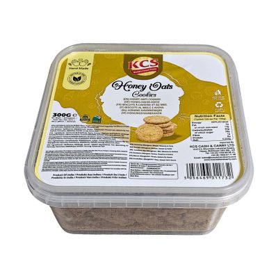 KCS Honey Oats Cookies 350g Delicious & Healthy Oatmeal Cookies with Honey, Perfect Snack for All Ages