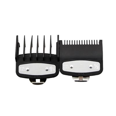 2Pcs Professional Hair Cutting Guide Comb Clipper Limit Comb Trimmer Cutting Styling Tools Attachment Compatible 1.5mm 4.5mm(2PCS black)