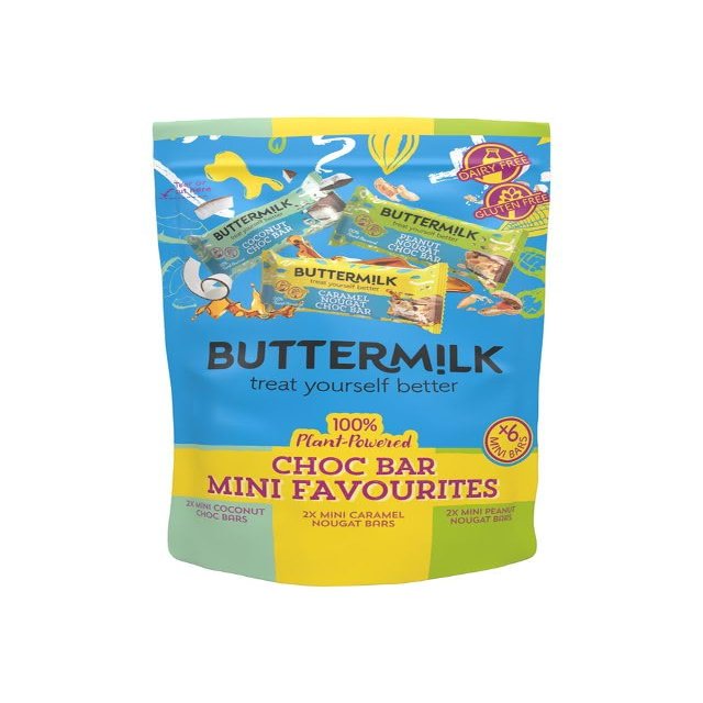 Buttermilk Plant-Powered Bite Size Bar Selection Pouch 25g bars 6 x 150g