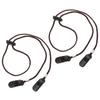 FOYTOKI 2pcs Adjustable Hat Clips Multi-function Caps Strap Brown Outdoor Hat Retainer Clips for Travel and Sports view 1
