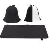 Alanmoship Felt Sauna Hat For Heat Protection And Hair Care, Prevents Headaches And Cold, Comfortable Fit To Shield Scalp And Ears During Sauna For Sessions, Black(1pc black/white) view 2
